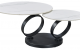 Pvia 129 Coffee Table Black / White by ESF